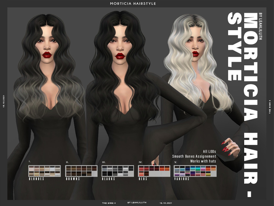 the sims 4 morticia hair