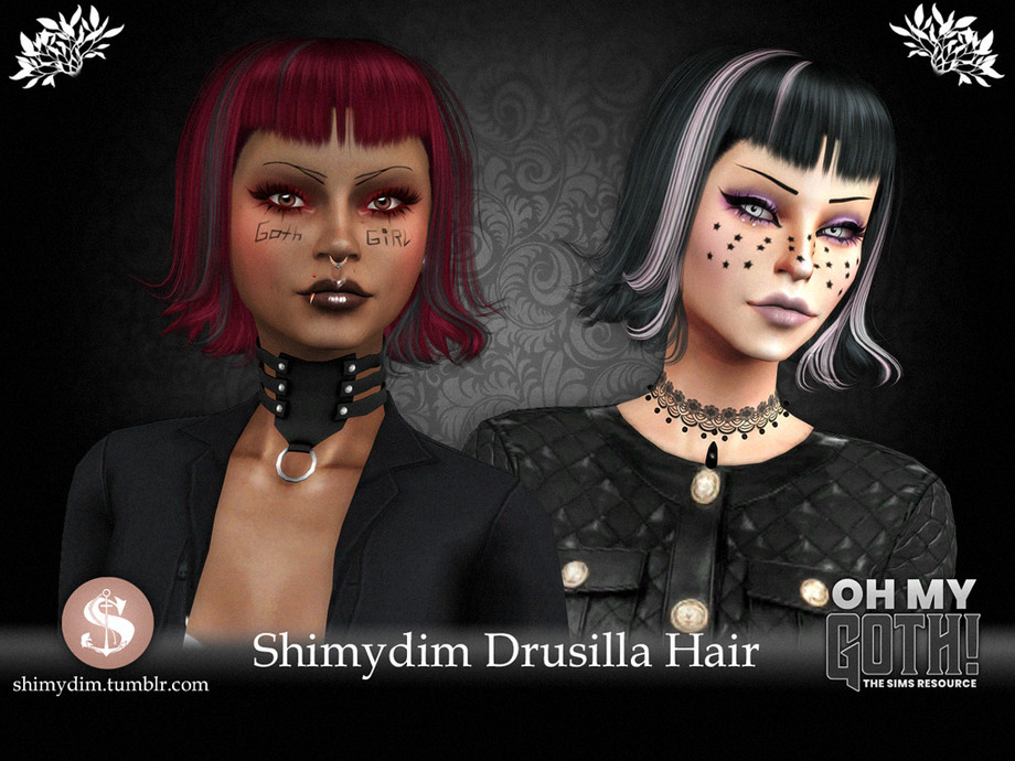 the sims 4 goth hair