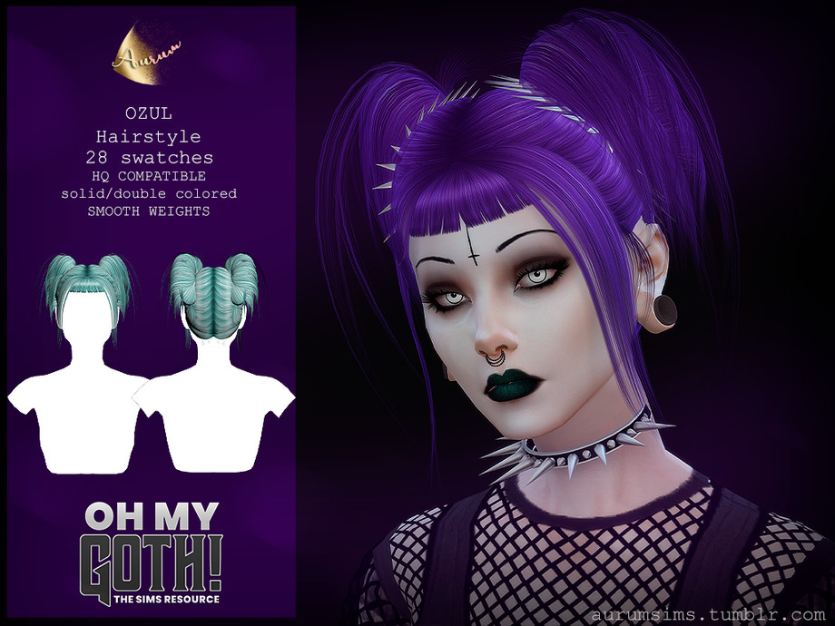 the sims 4 goth hair