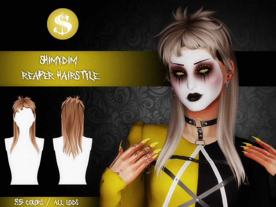 the sims 4 goth hair cc