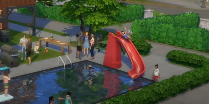 Sims 4 Adventure Awaits Pool Slides
