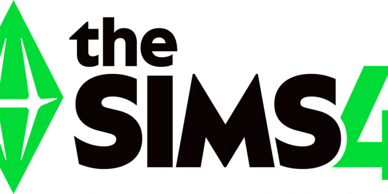 The Sims logo featuring the iconic green plumbob above the title text.