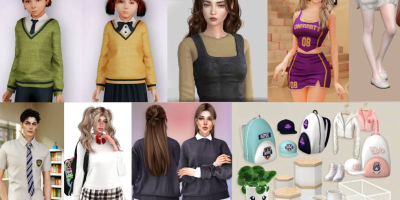 Best Back to School CC 2025 Sims 4