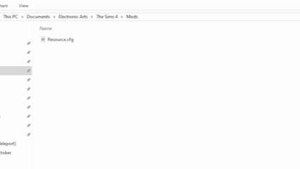 Mods Folder for The Sims 4