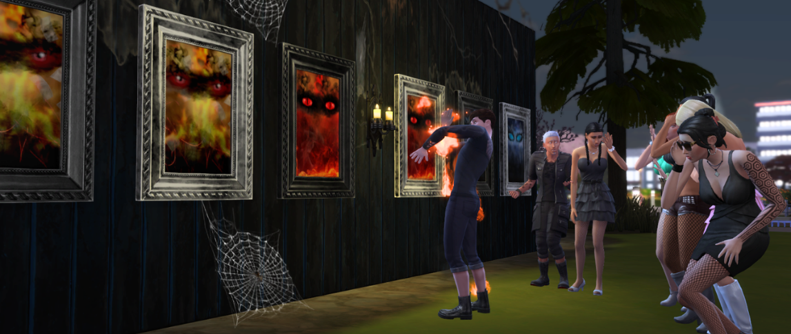 sims 4 cursed painting mod