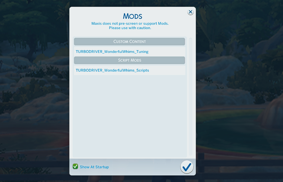 WonderfulWhims Screen