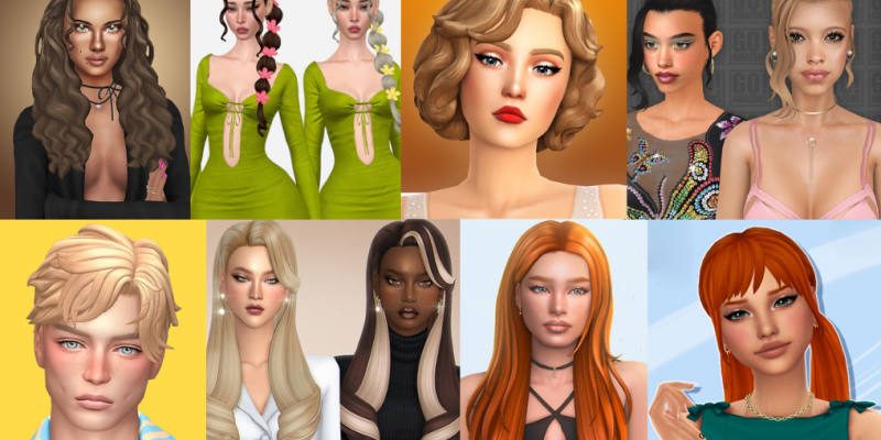 Top Sims 4 maxis match hair