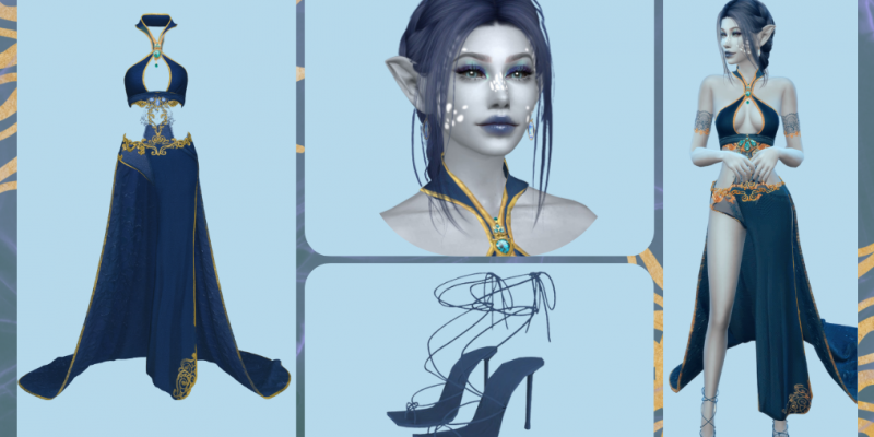 Nymph Lookbook sims 4 halloween