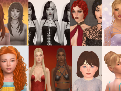 October Maxis Match Hair