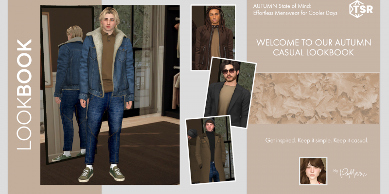 Lookbook Menswear Autumn Sims 4