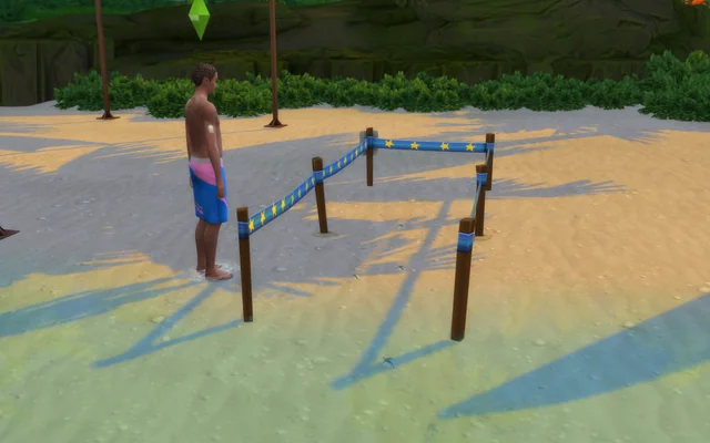 Sims watching turtles hatch on Sulani beach