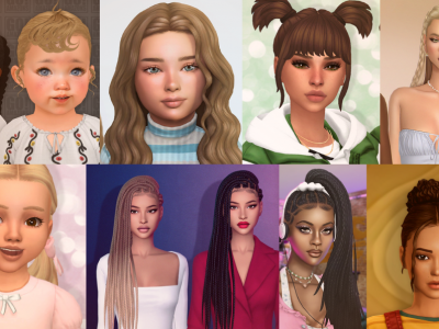 Sims 4 Top Maxis Match Hair CC November