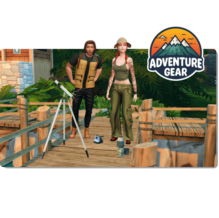 Adventure Gear Sims 4 CC