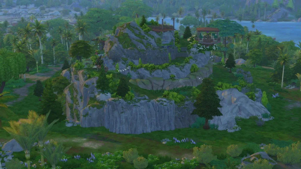 Fully Explorable Mountain Build in The Sims 4