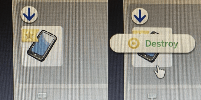 A picture of the new phone provided in Sim's inventory that can only be destroyed.