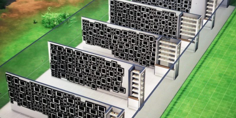 7.5 generational photos on the wall now blank.