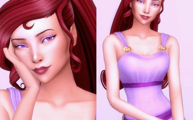 A line up of princesses created in create a sim.