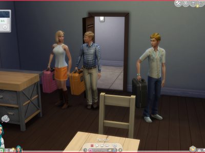 Malcolm and Geoffrey Landgrabb being unexpected guests