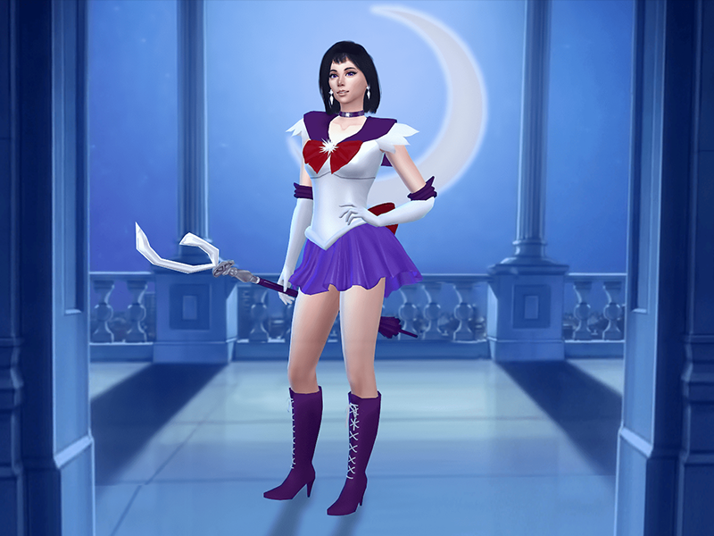 Sailor Moon inspired CAS Backgrounds Sims 4 CC