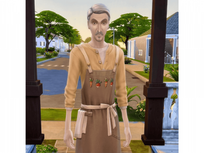 Vladislaus from the Vampires game pack acting as a delivery driver.