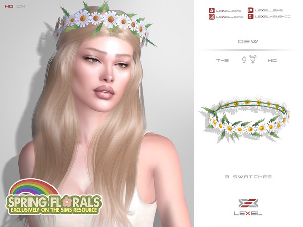 Sims 4 CC Flower Crown