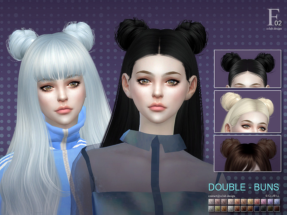 Sims 4 Hair Accessoriey Buns