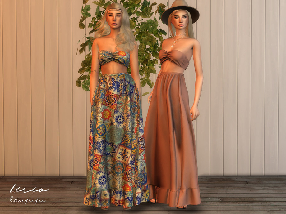 Sims 4 CC Boho Chic Dress