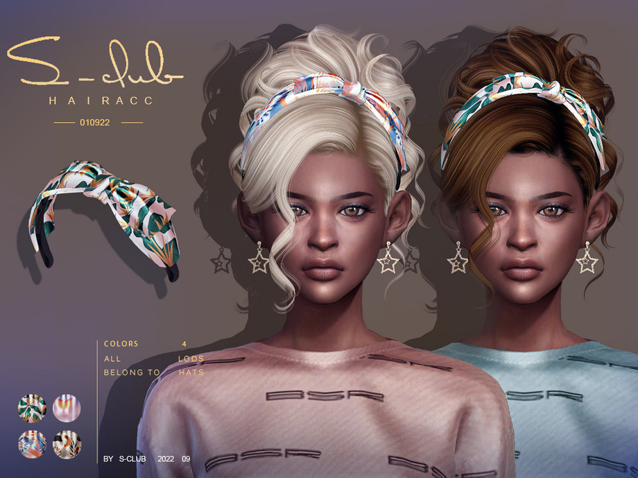 Sims 4 CC Floral Headband