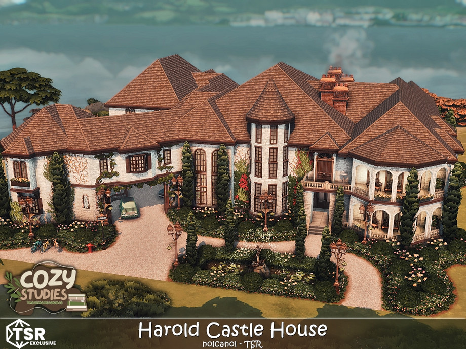 Large Modern Sims 4 Castle