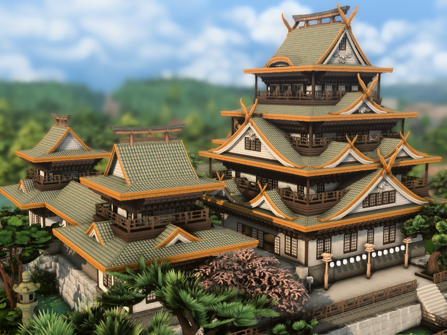Japanese Sims 4 Castle
