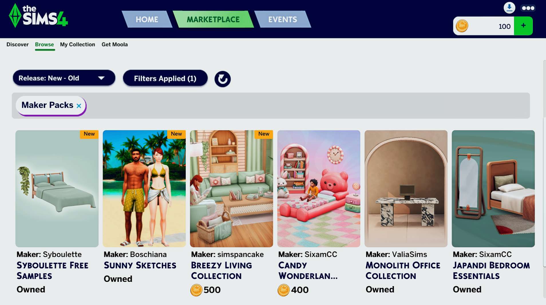 Sims 4 Marketplace