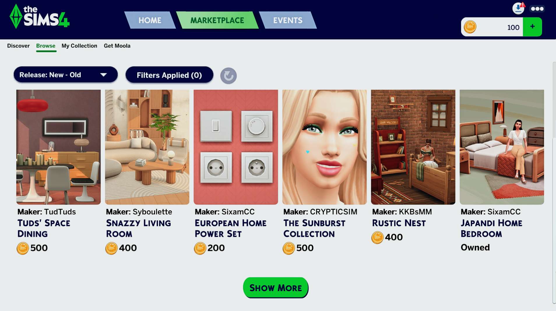 Sims 4 marketplace