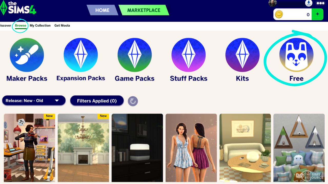 The Sims 4 Marketplace