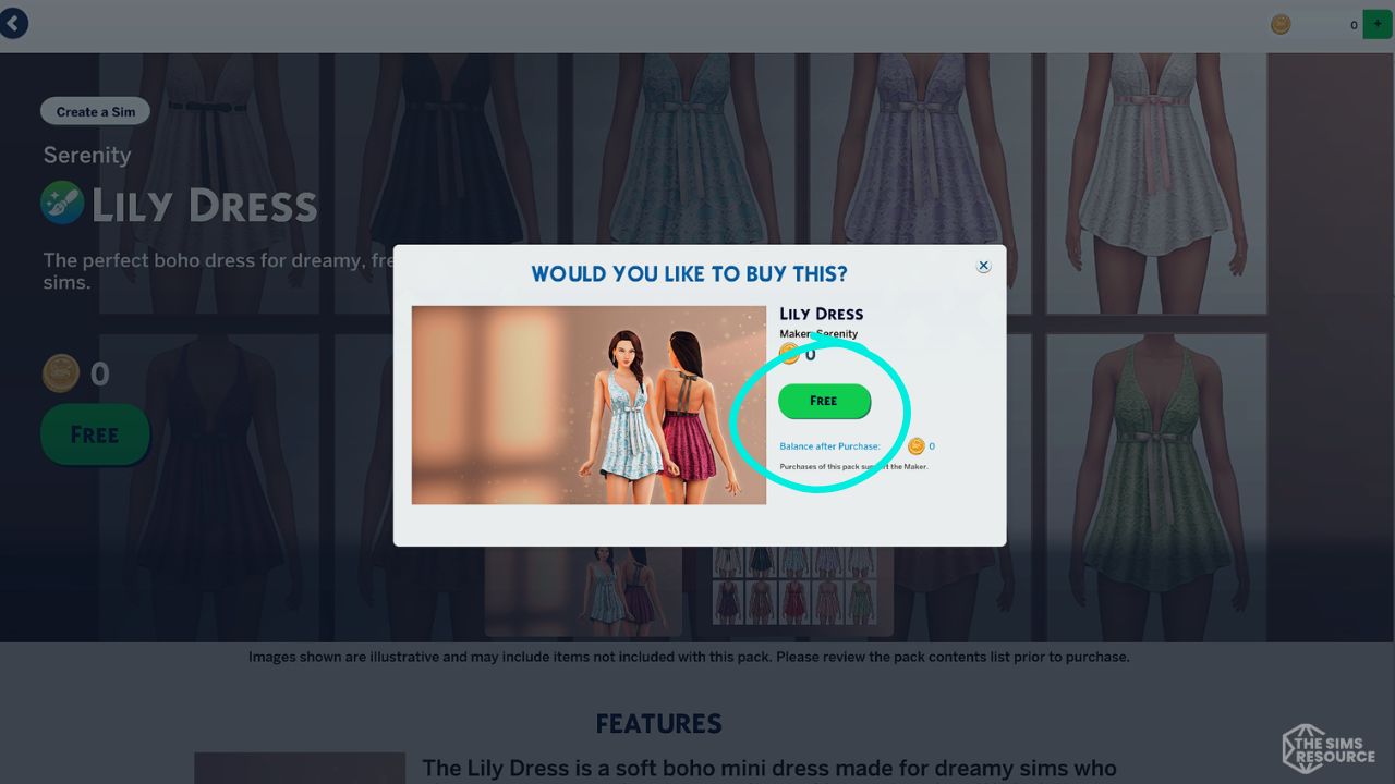 Sims 4 Marketplace Free Items