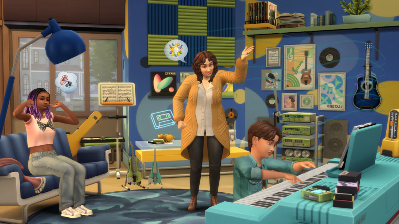 The Sims 4 Music Den Kit