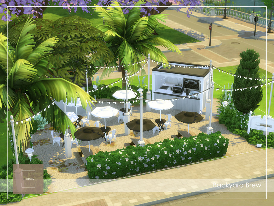 Sims 4 outdoor cafe