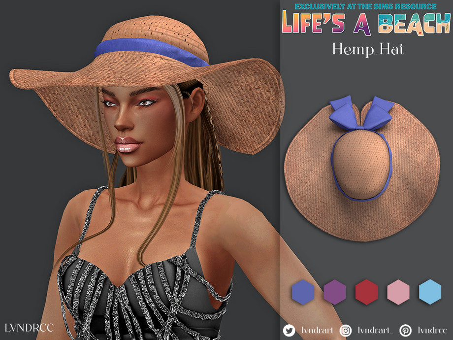 Sims 4 CC Sun Hat