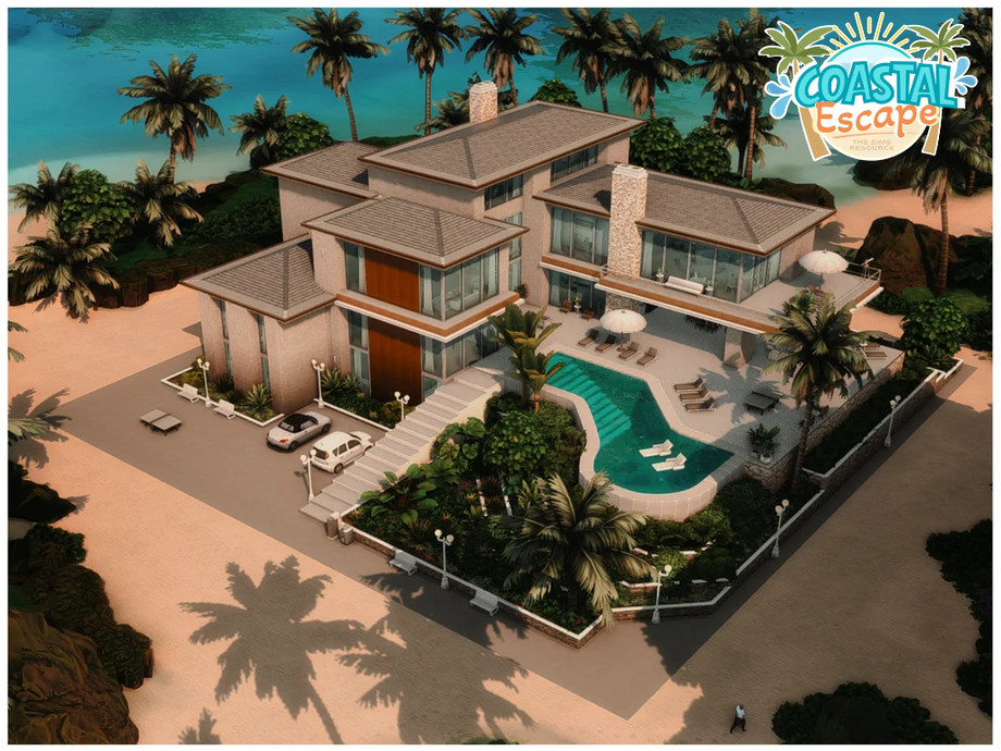 Sims 4 Island Mansion