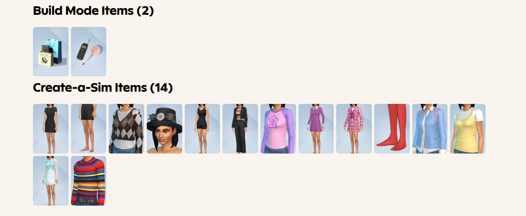 The Sims 4 Clueless Capsule Kit