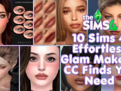 Sims 4 Effortless Glam Makeup CC
