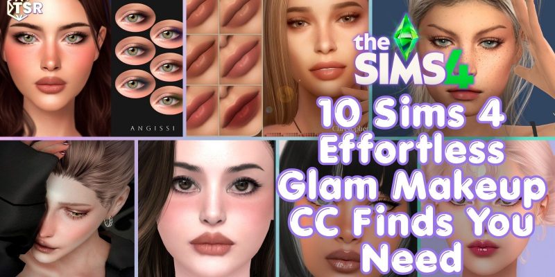 Sims 4 Effortless Glam Makeup CC