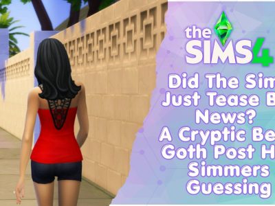 Sims 4 Teases Big News