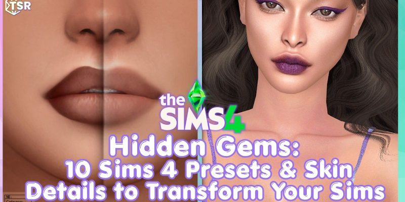 Sims 4 Genetics and Skin Detail CC