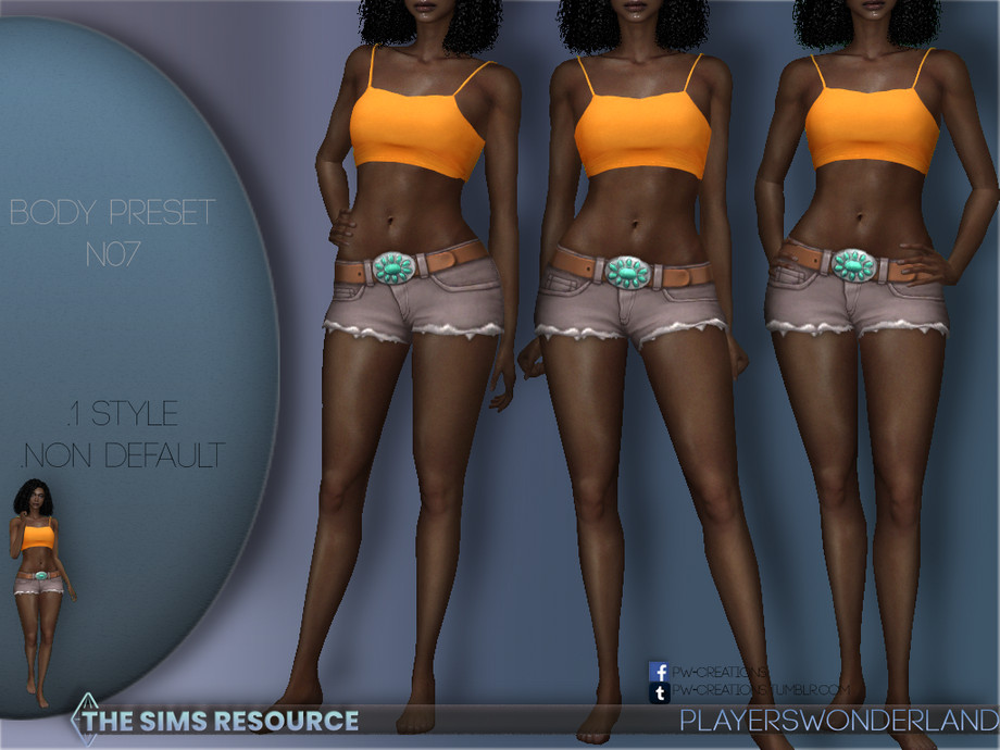 Sims 4 Body Preset CC