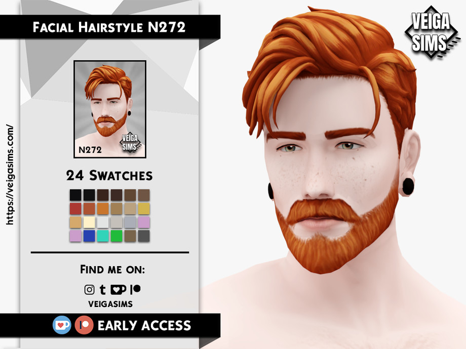 Sims 4 Facial Hair