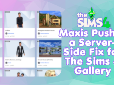 Sims 4 Gallery fix