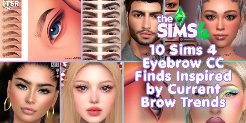 Sims 4 eyebrow cc