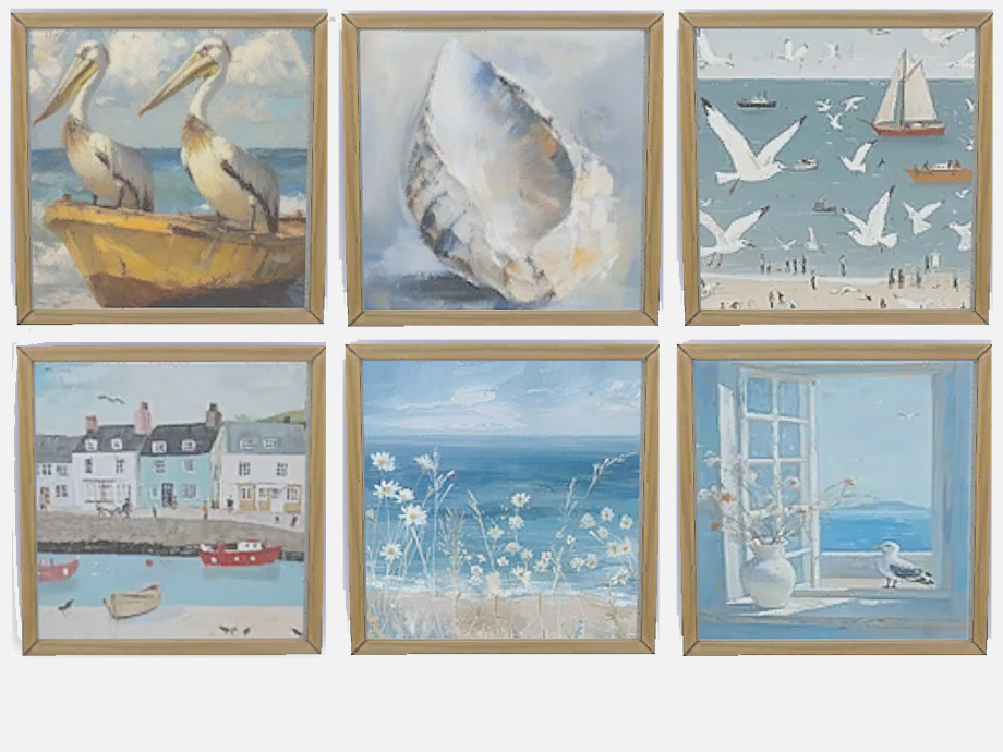 Sims 4 Coastal Art