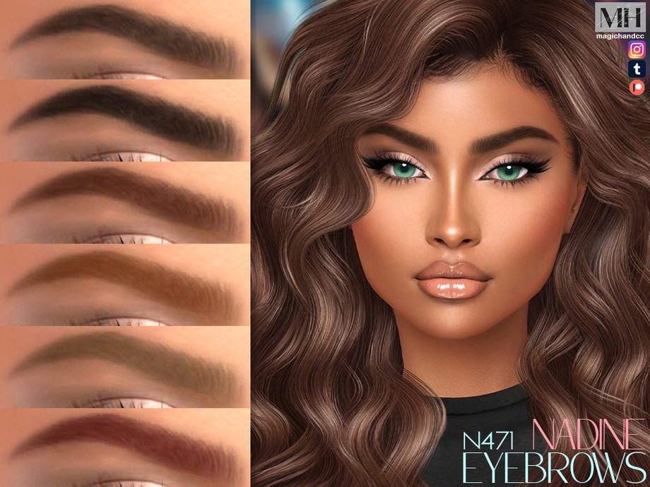 Sims 4 eyebrows cc