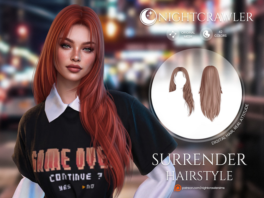 Sims 4 long hair CC
